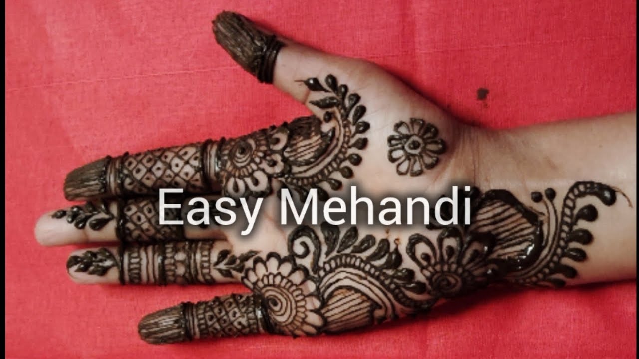 आसान और सुंदर मेहंदी डिजाइन | Simple Floral Mehndi Design for Hands