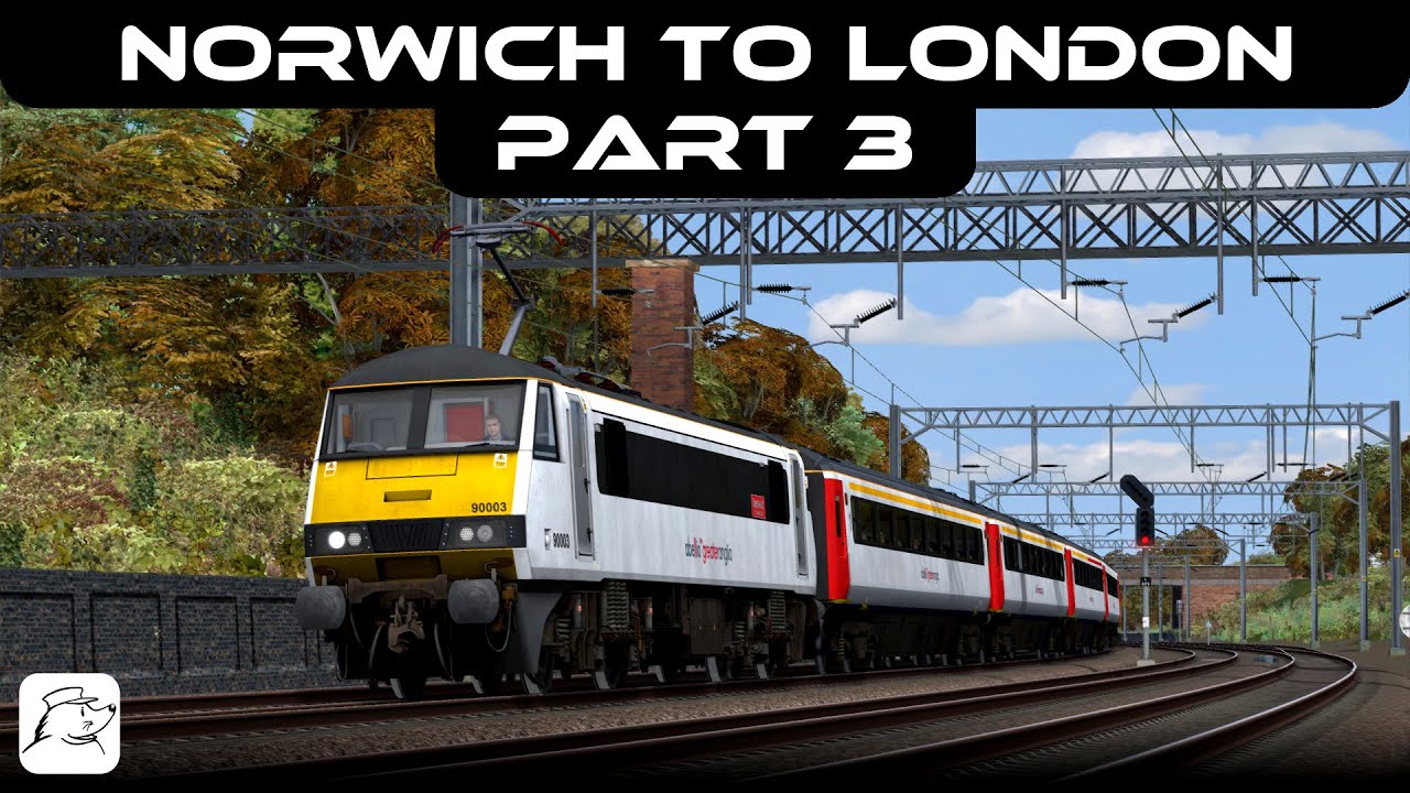Из Нориджа в Лондон! Часть 3 | BR Class 90 | Great Eastern Main Line