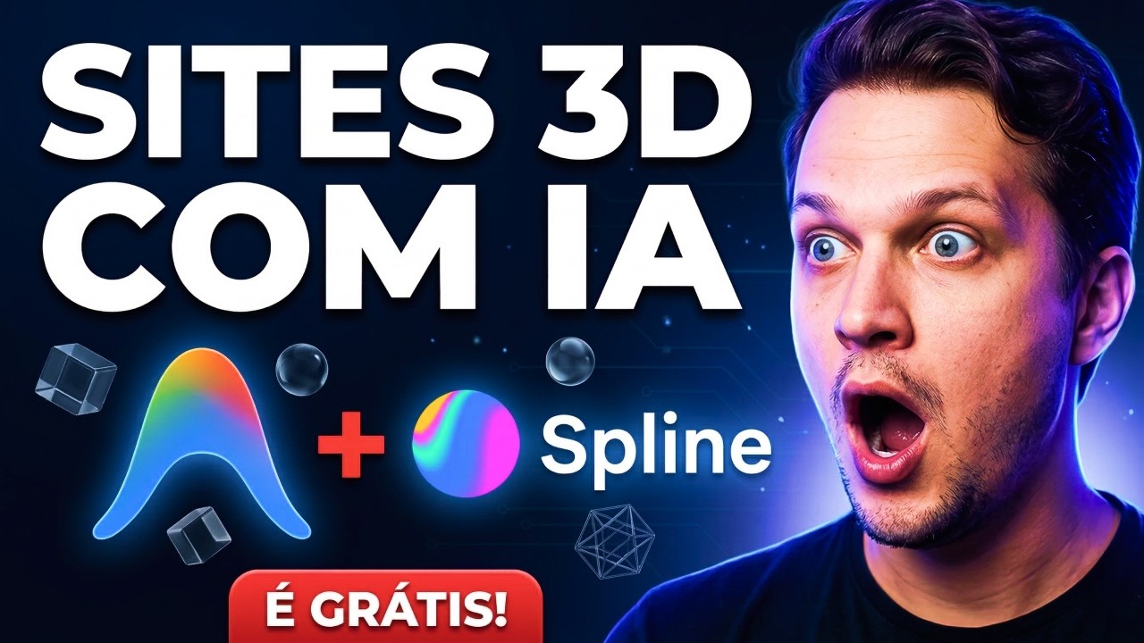 Site com Animação 3D ABSURDO em 17 Minutos com Antigravity + Spline (Tutorial Completo)