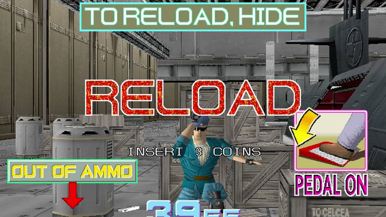 Time Crisis (Namco 1995)  Attract Mode 60fps