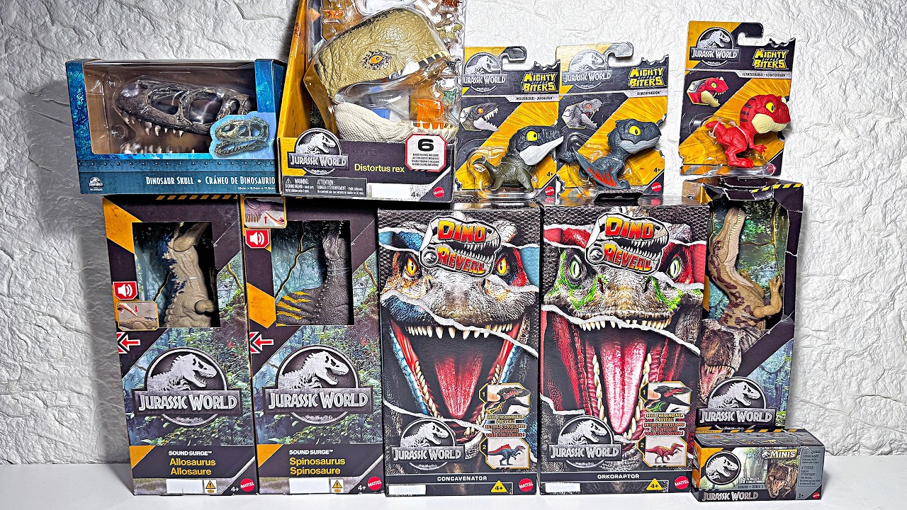 NEW 2026 Jurassic World Dinosaurs! Distortus Rex, Dino Reveal Concaventaor, Orkoraptor, Sound Surge