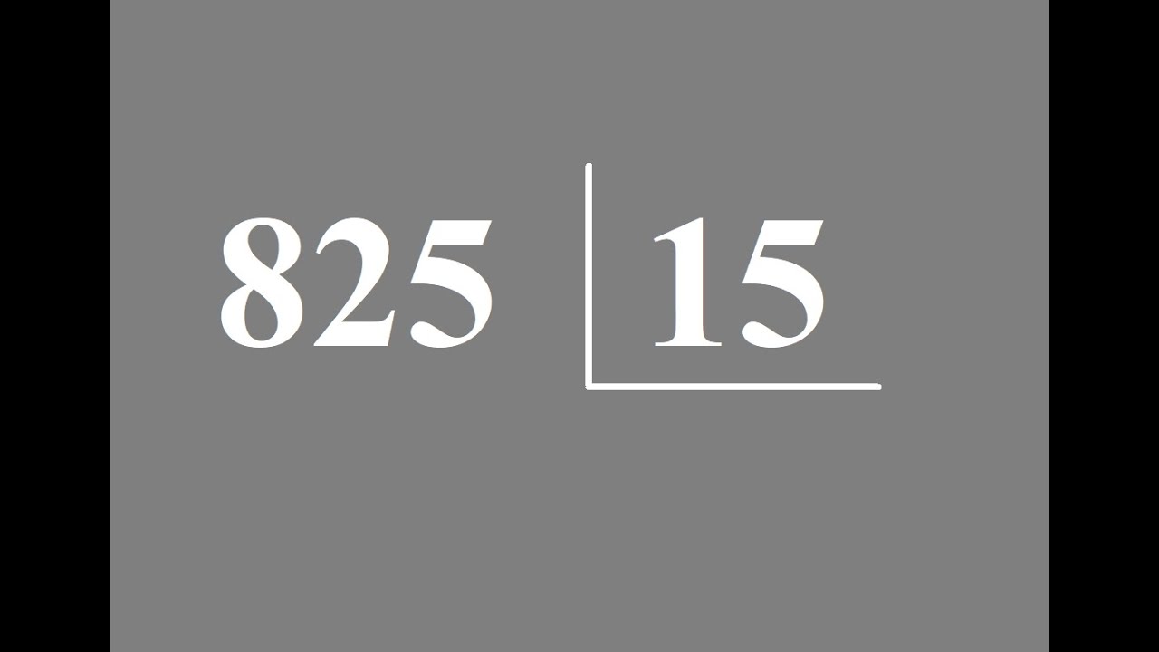 Como resolver contas de divisão: 825 dividido por 25