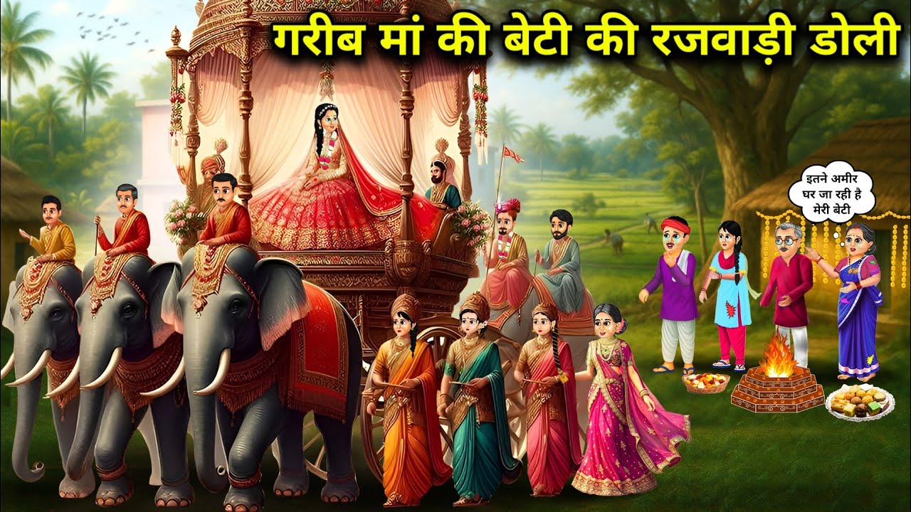 गरीब मां की बेटी की रजवाड़ी डोली || The royal palanquin of a poor mother's daughter || CHACHA MAGIC.