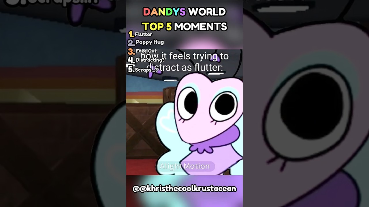 Top 5 Easter Event Moment Clips In Dandys World New Update #2 #roblox #dandysworld #update #dublagem