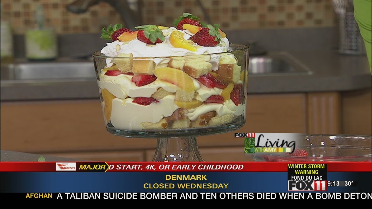 Strawberry Peach Trifle