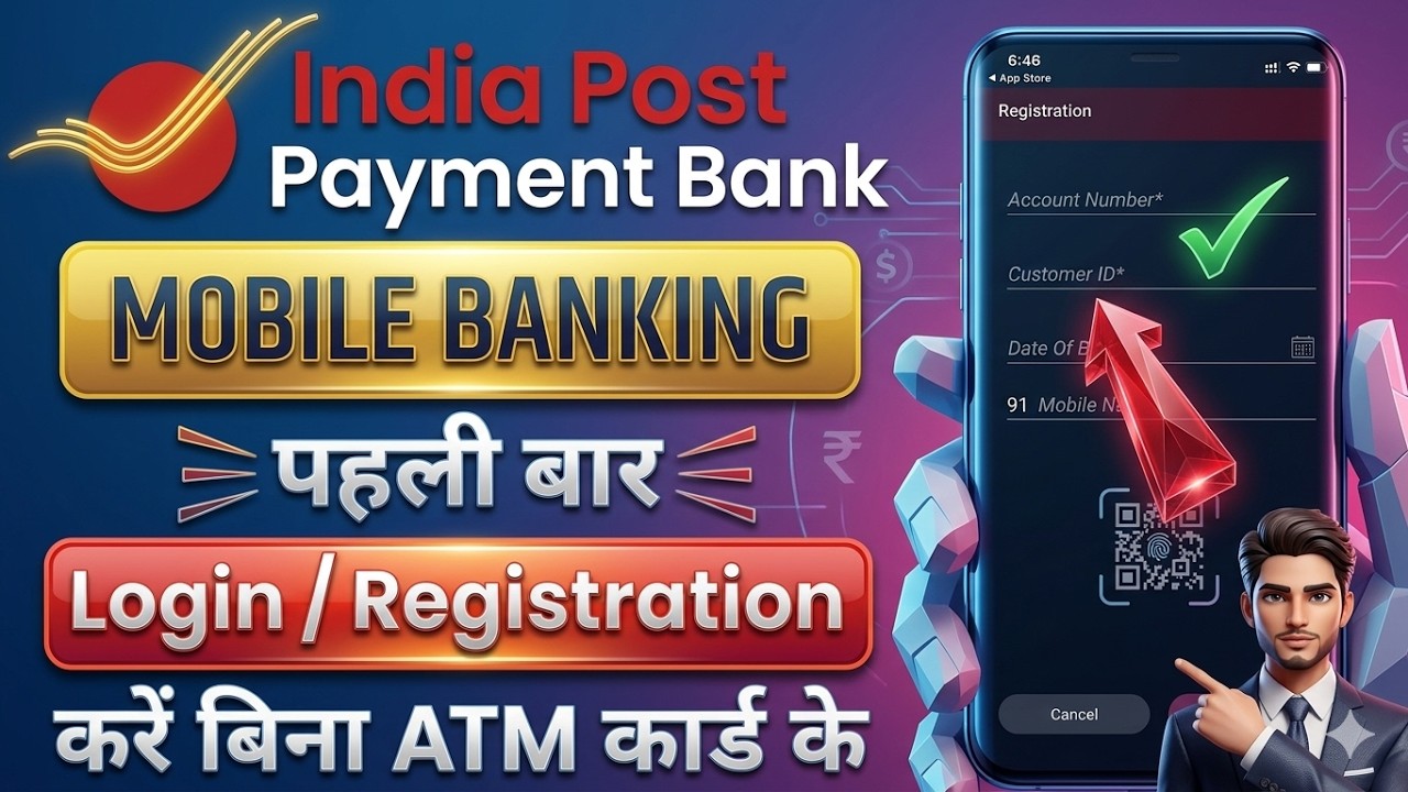 India Post Payment Bank Mobile Banking Registration || IPPB Mobile Banking Login Kaise Kare IPPB App