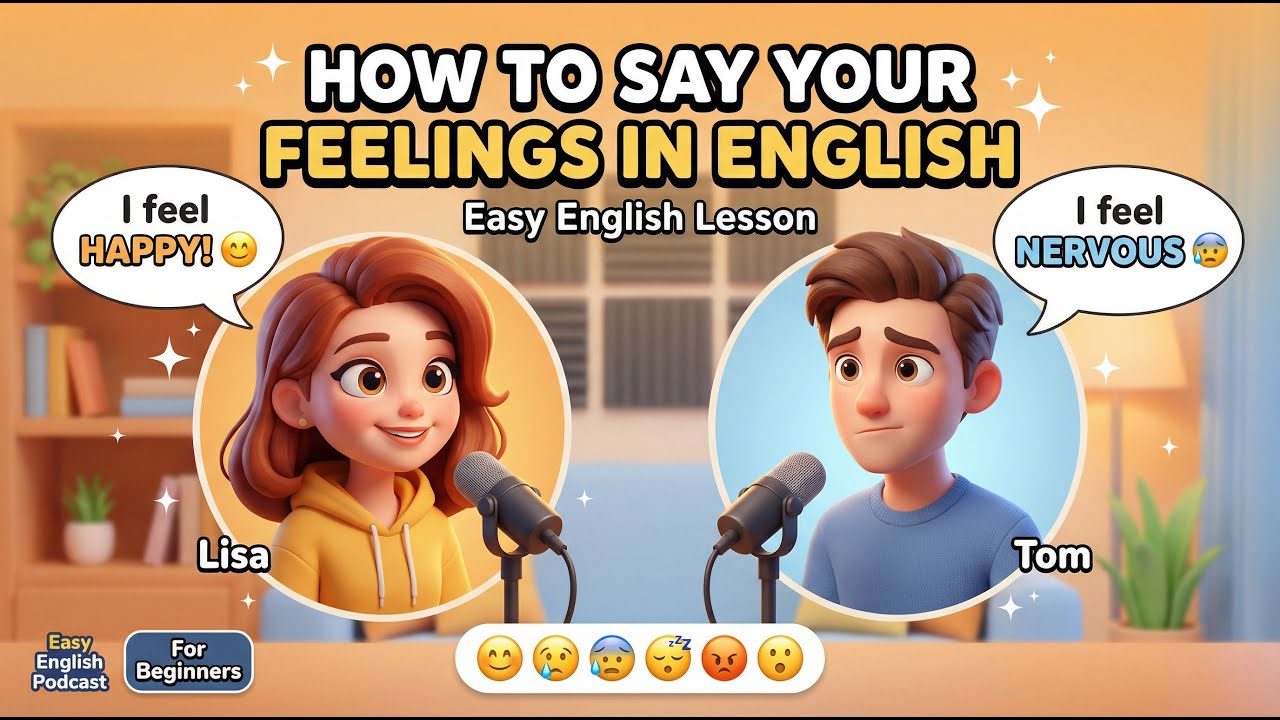 How to Express Your Feelings in English | Easy Conversation | Beginner Friendly