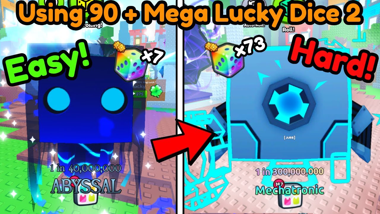 Using 90+ Mecha Lucky Dices 2 After A HUGE NERF To Get . . . In Pet SIimulator 99