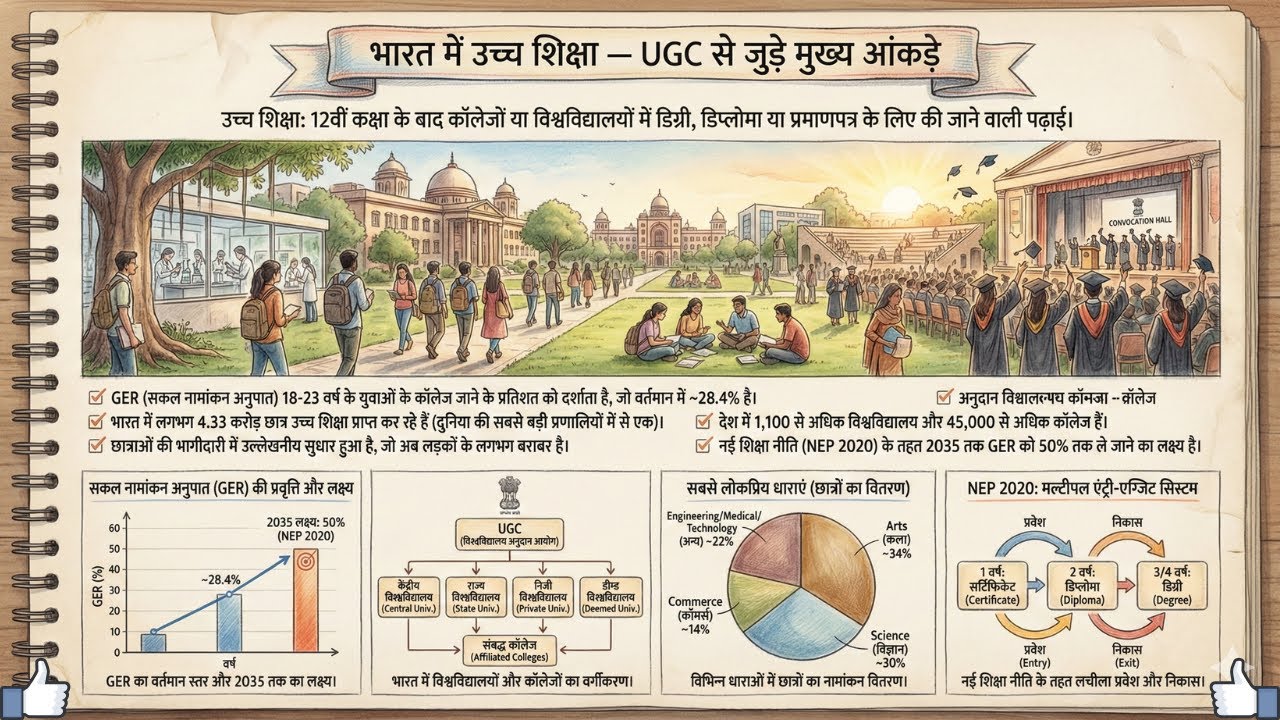 India’s Higher Education Transformation | भारतीय उच्च शिक्षा में बदलाव | UGC & NEP 2020-26