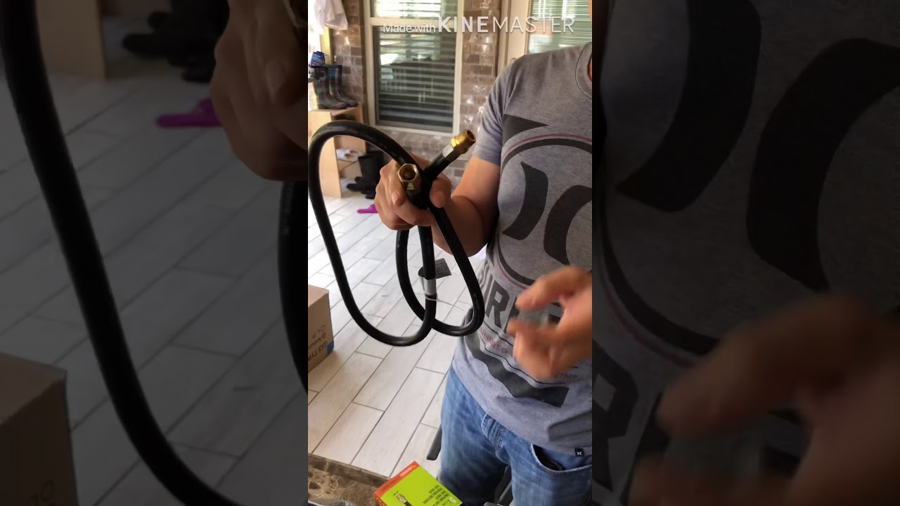 How to install outdoor NATURAL GAS 2 burner stove