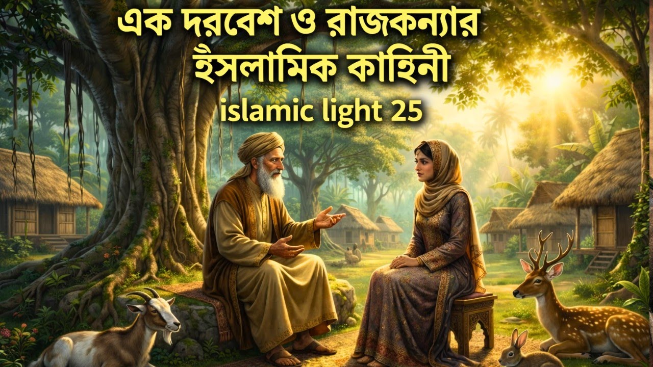 আল্লাহর উপর ভরসার করলে ভাগ্য একদিন বদলায় | দরবেশ ও রাজকন্যার গল্প | Islamic Light 25 #islamicvideo