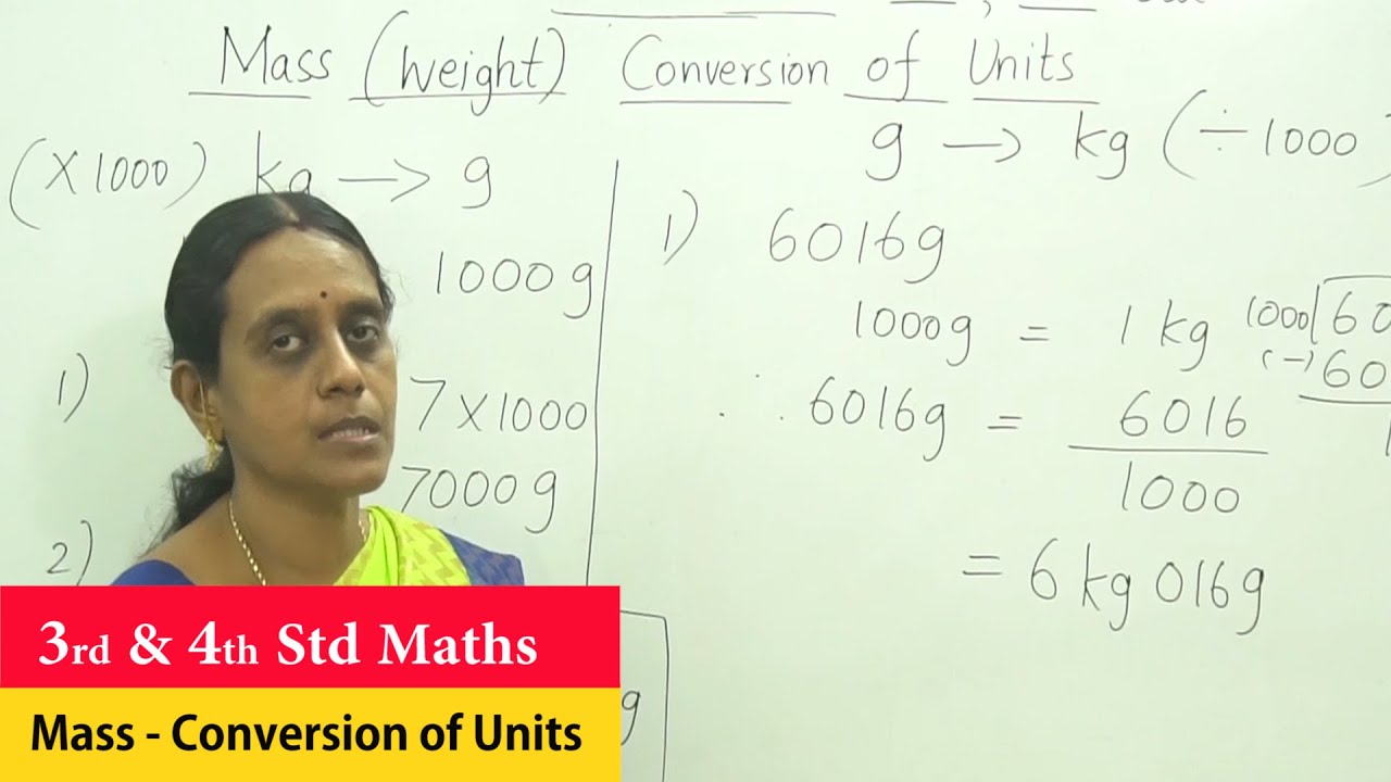 3rd & 4th STD CBSE NCERT Maths Mass Conversion of units Word problem CBSE Mathematics Maths 3rd 4th