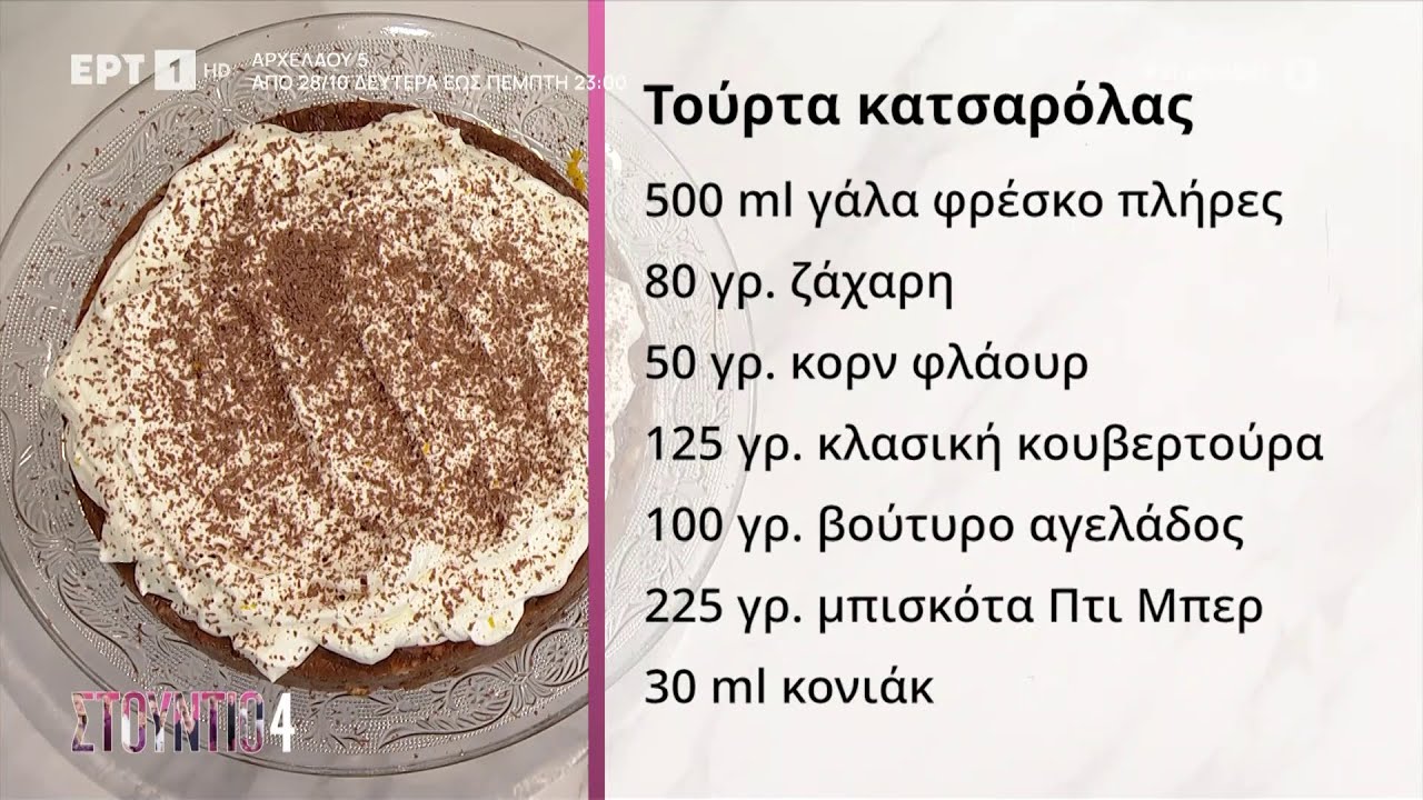 Τούρτα κατσαρόλας | Δημήτρης Μακρυνιώτης | ΕΡΤ