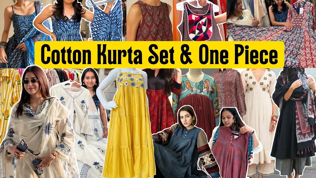 Pinterest PURE COTTON KURTA SET & ONE PIECE at Cheapest Price | Kurti Collection 2026 |Shopping Vlog