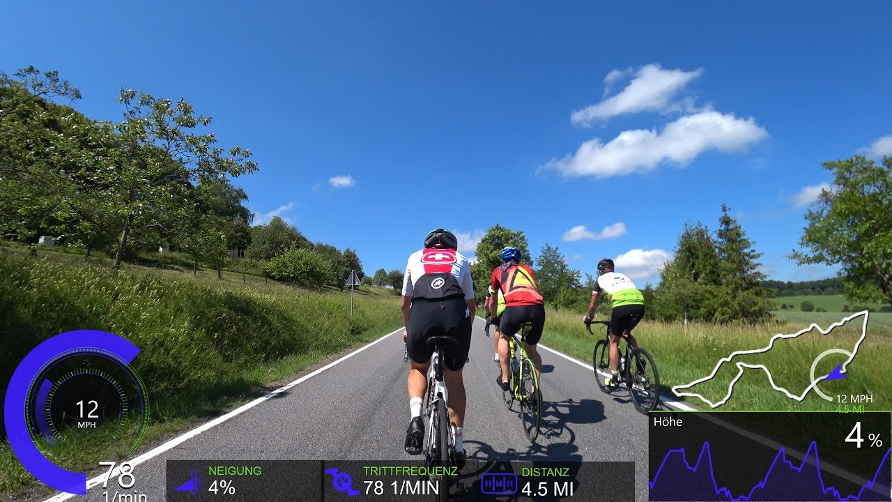 Ultimate Indoor Cycling Workout with Cadence and m/ph 90 Minute Ultra HD Motivation