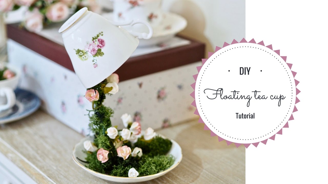 Floating tea cup tutorial, how to make a floating tea cup.