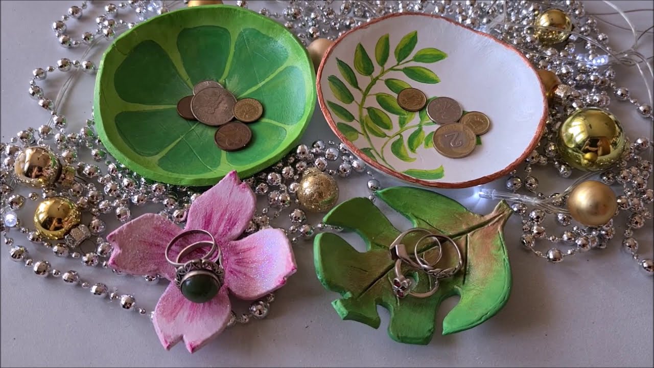 Miseczki z gliny samoutwardzalnej | Air dry clay | Ceramika