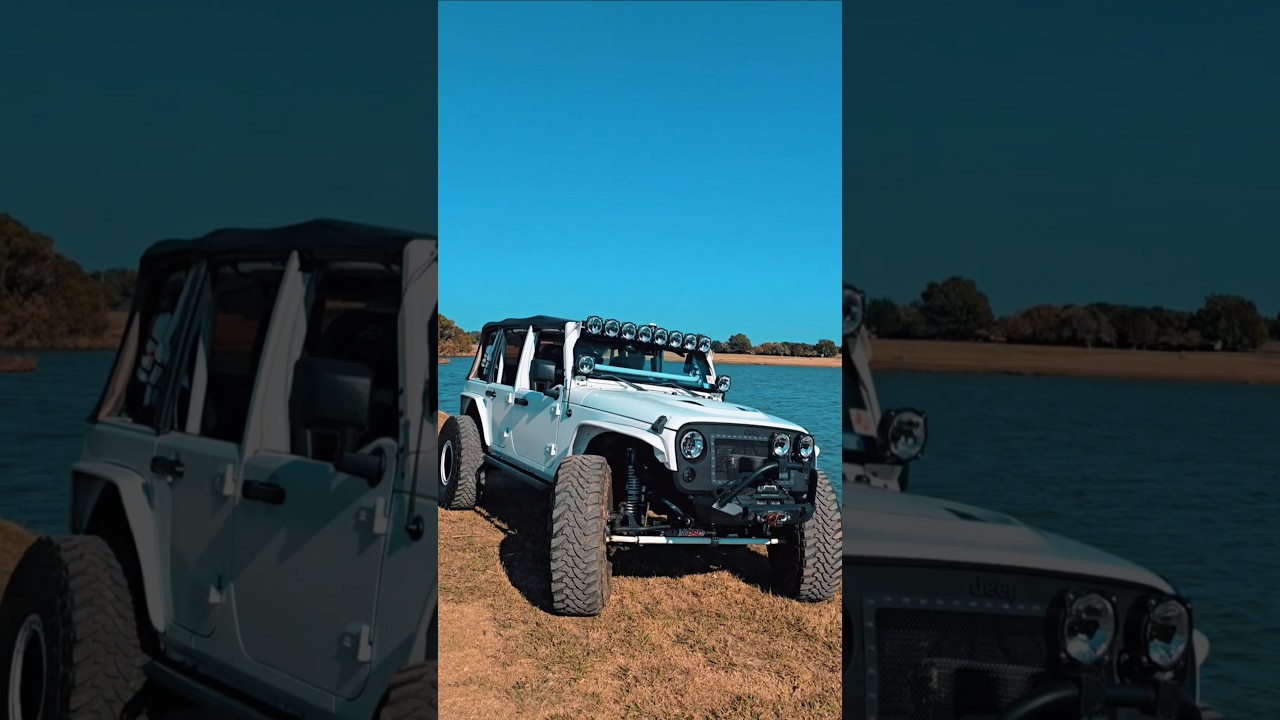 Great day for photos of my Jeep after removing the hard top. 