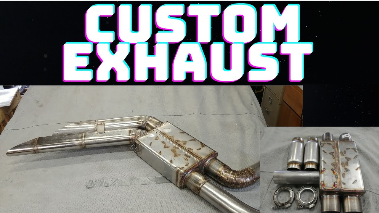 Race Car Exhaust Fabrication From Scratch (SpinTech Muffler + Side exits)