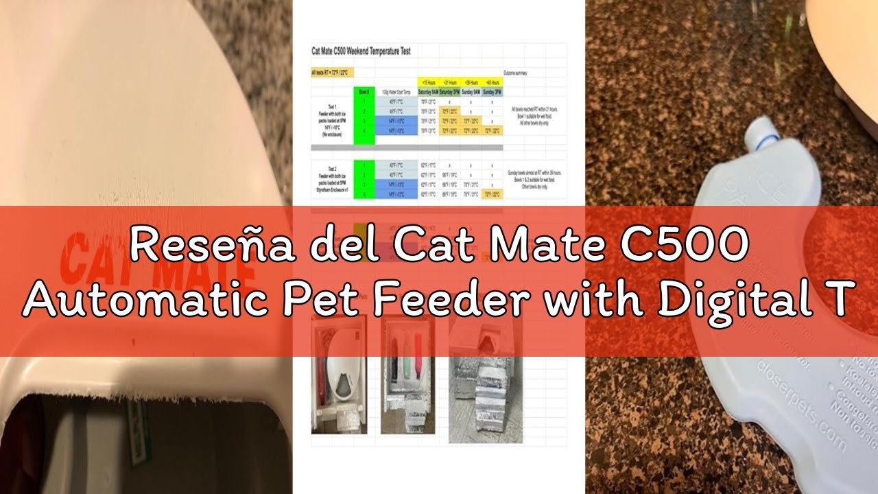 Reseña del Cat Mate C500 Automatic Pet Feeder with Digital Timer for Cats and Small Dogs