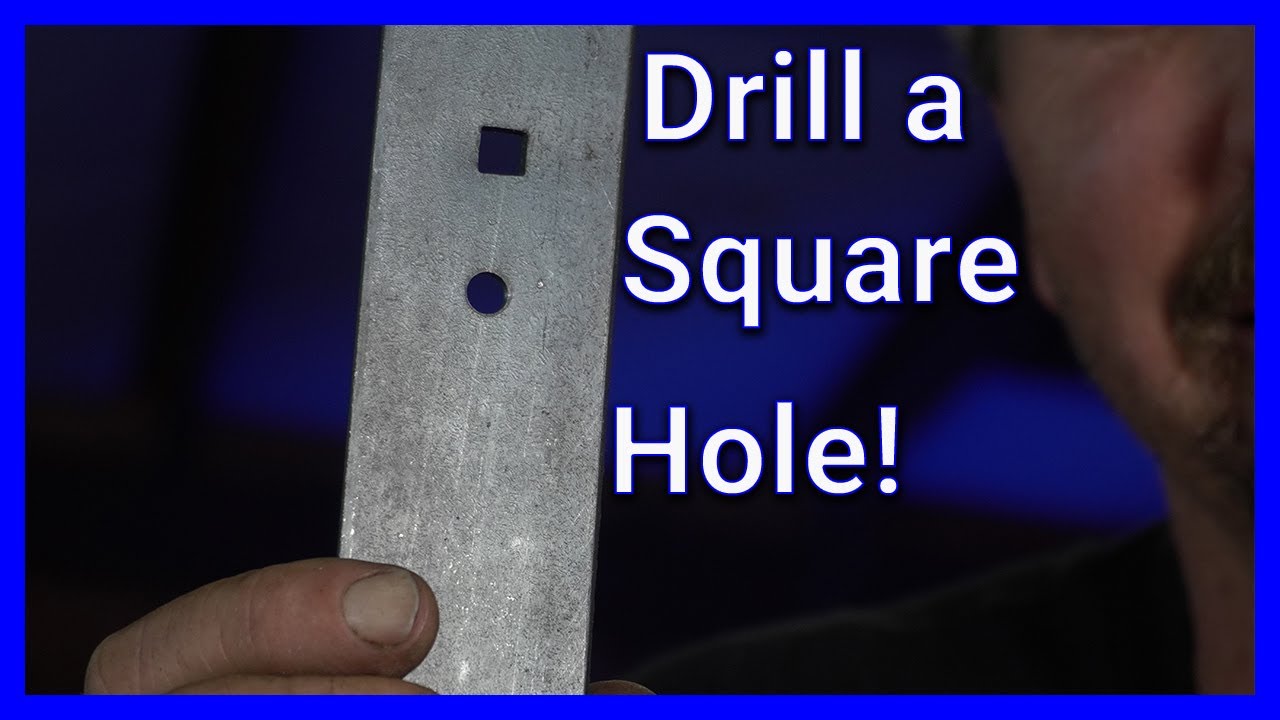 How To Drill a Square Hole! / Super Easy Tip