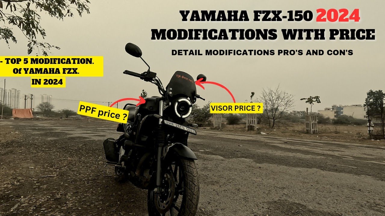 Best modifications for Yamaha fzx-150 2024🔥 with Price | Modifications with price💸 