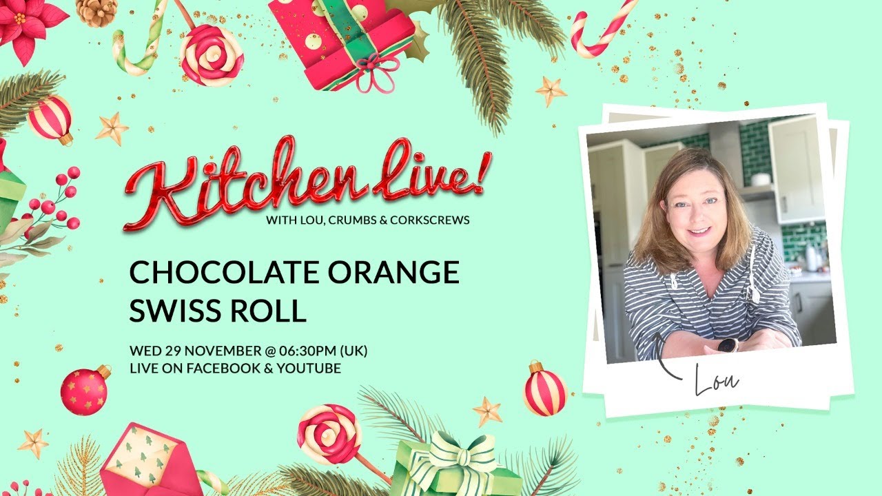 🍫🍊 Kitchen LIVE - Chocolate Orange Swiss Roll 🍫🍊