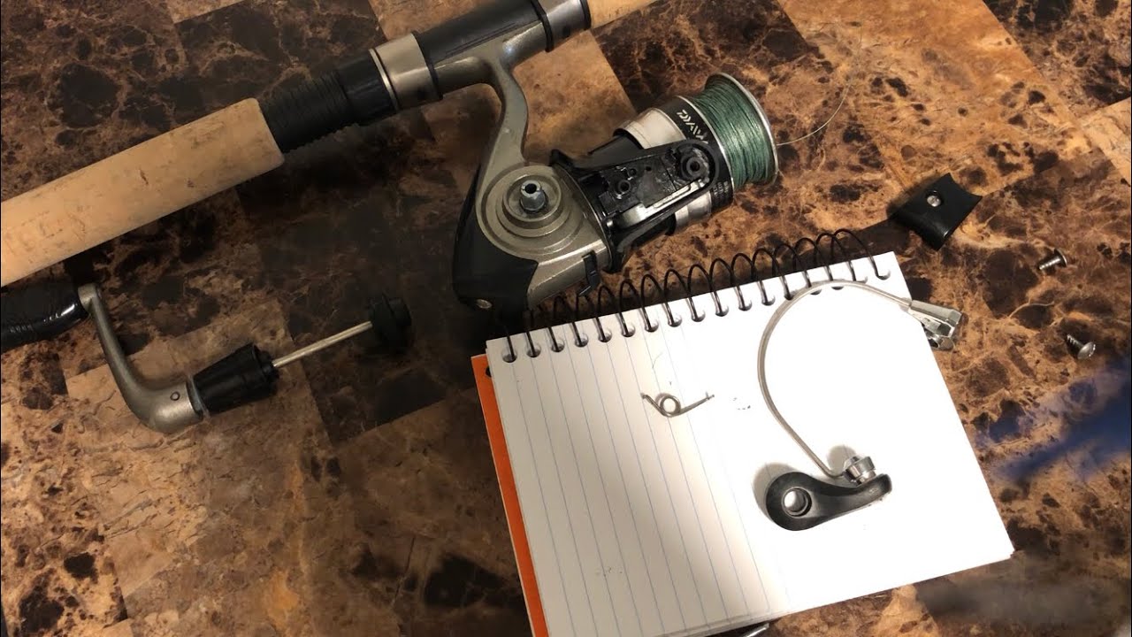 Bail Spring Repair on Daiwa Strikeforce 2000/2500b Spinning Reel (H01-9901)