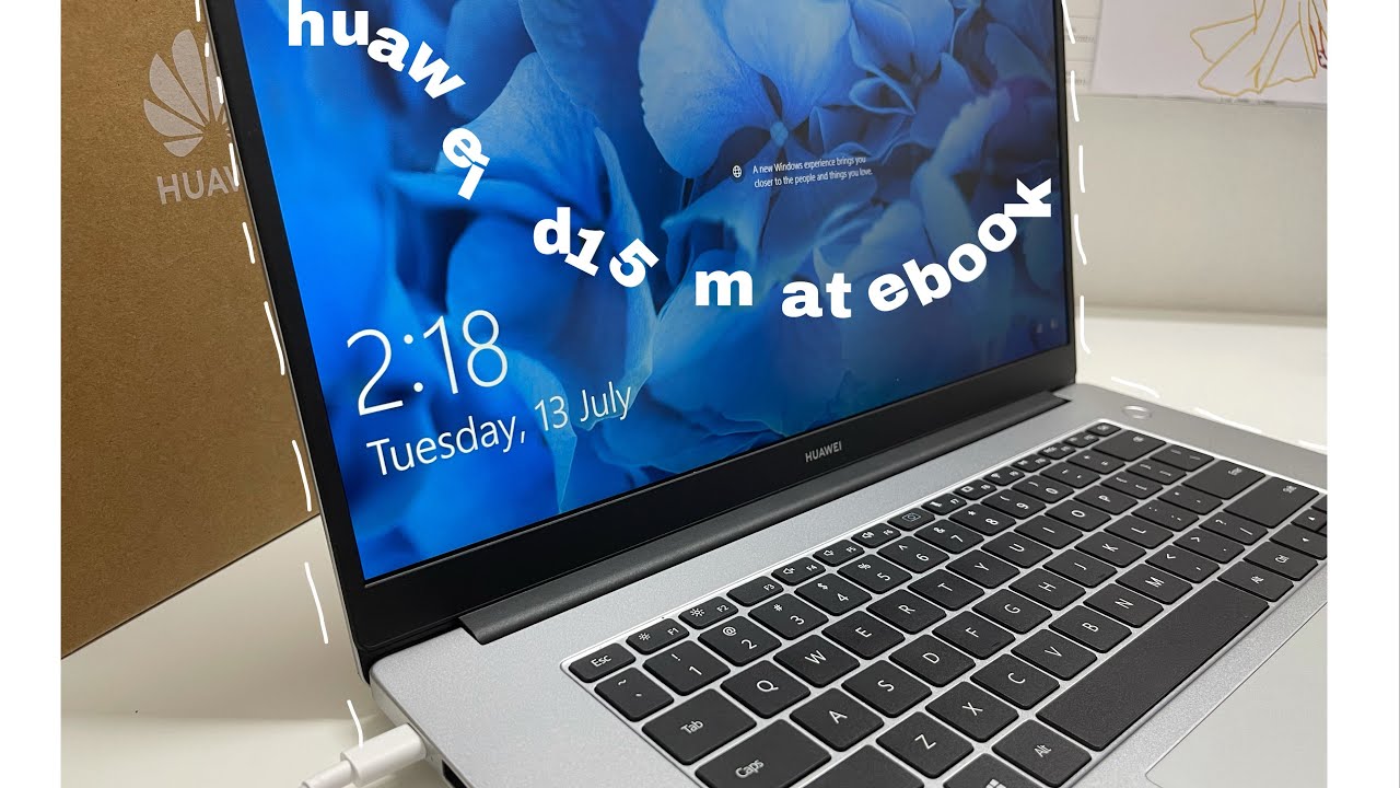 huawei matebook d15 unboxing | mystic silver