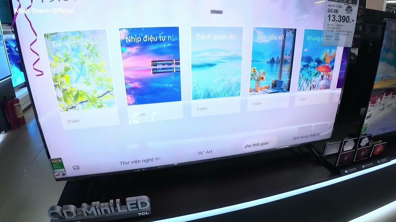 Cách Cài Đặt Màn Hình Khung Tranh Trên Tivi TCL Mini LED C6K, C7K, C8K – Biến TV Thành Bức Tranh