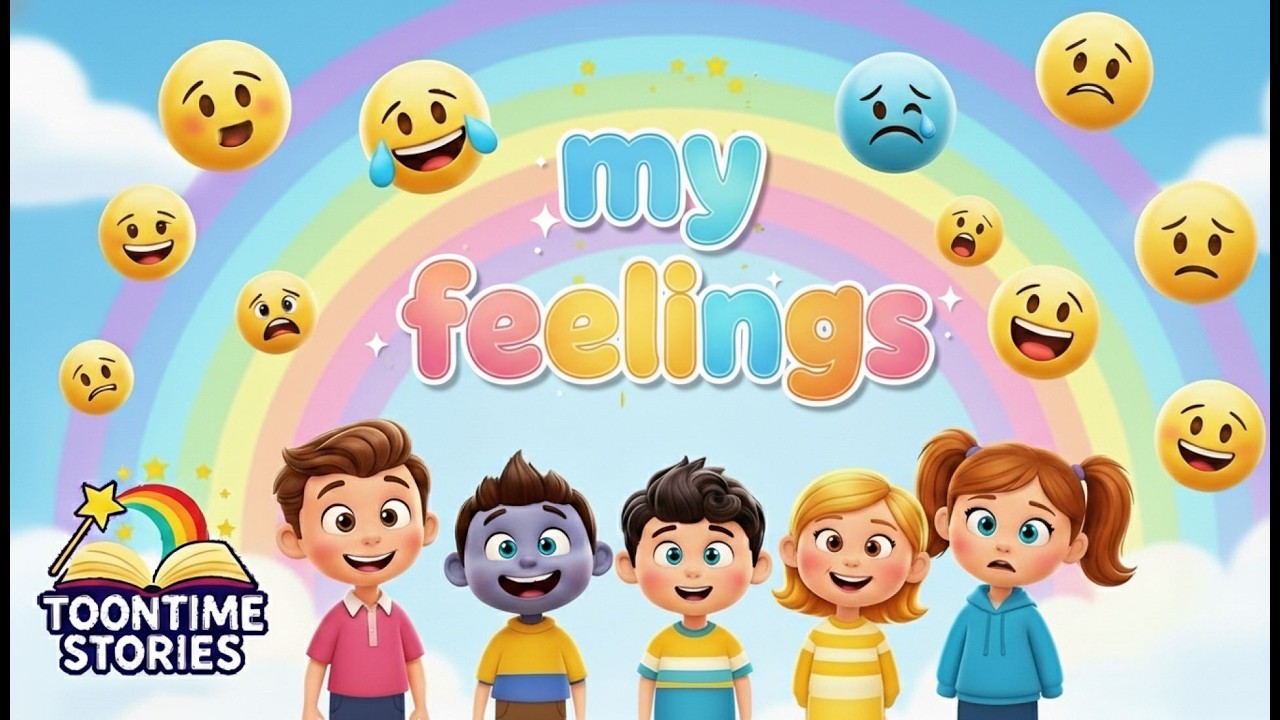Human Emotions Song for Kids | Happy, Sad, Calm & Excited 😄😢😡