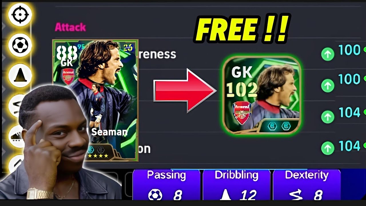 BEST TRAINING GUIDE FOR FREE NEW 103 DAVID SEAMAN | IN EFOOTBALL 26 ✨ |
