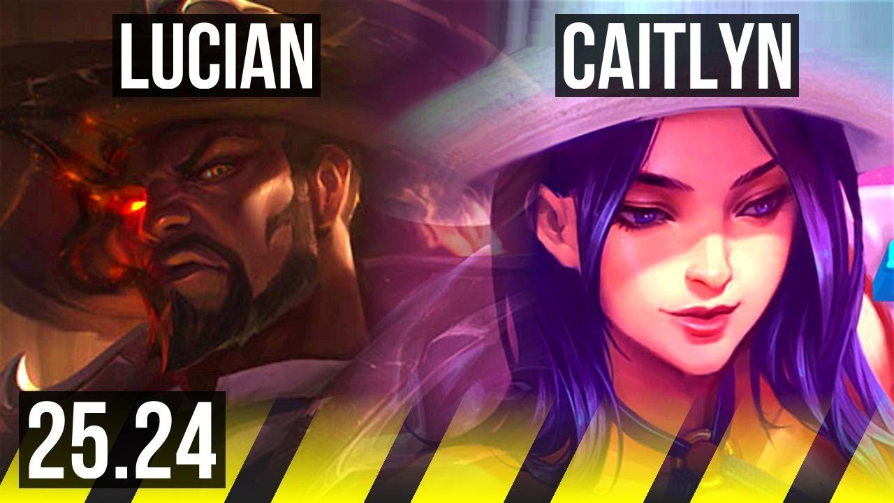 LUCIAN & Taric vs CAITLYN & Bard (ADC) | Good KDA: 16/2/8 | KR Diamond | 25.24