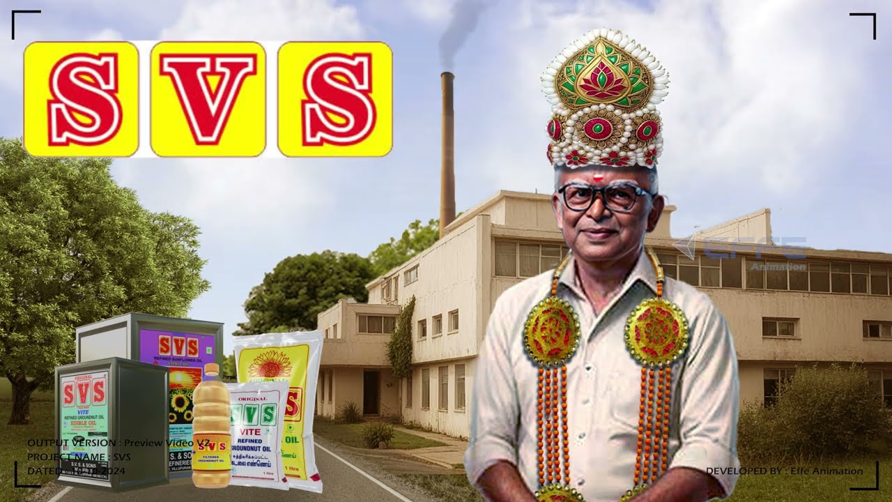 SVS COOKING OIL BUSINESS JOURNEY | SIVALINGA NADAR BIOGRAPHY VIDEO | 2D ANIMATION EXPLANATORY VIDEOS