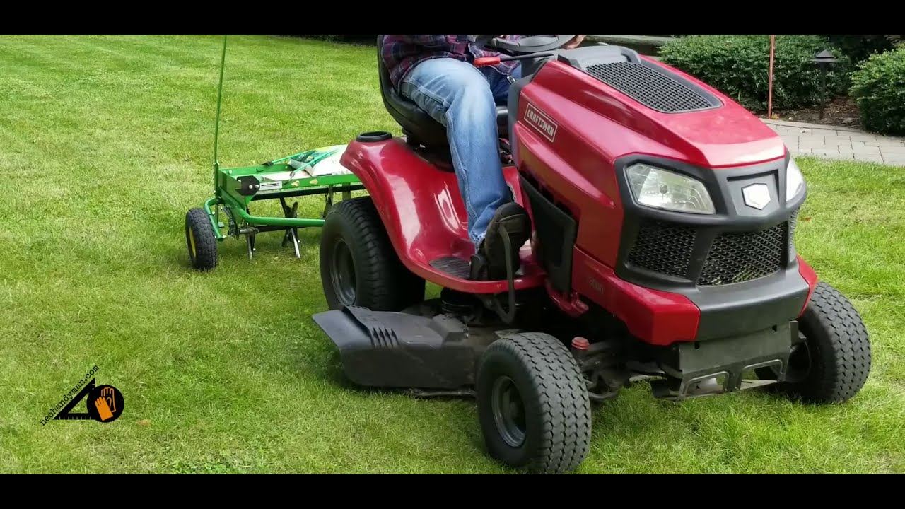 John Deere 40in Dethatcher - Core Aerator Combo Demonstration: 2nd Use