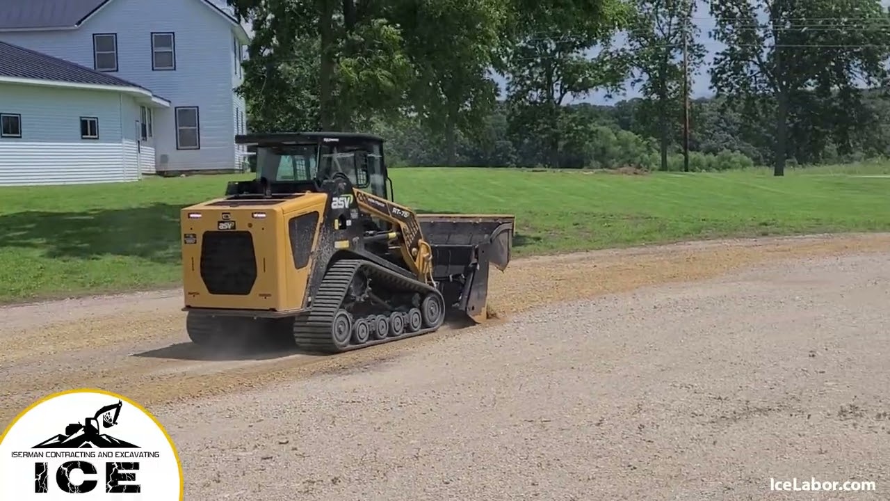 Grading a road