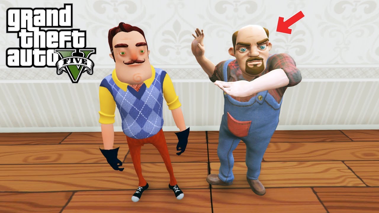 HELLO NEİGHBOR SCARY TEACHER SEVGİLİSİNİ KAÇIRDI - GTA 5 MODS