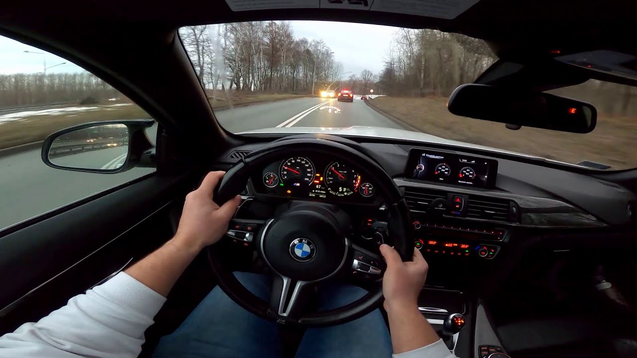 2015 BMW M4 F83 Convertible 3.0 R6 450 HP - POV Test Drive, sound, and lanuch control