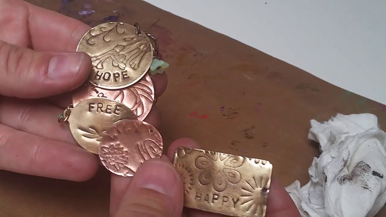 Металлические оттиски Vintaj | DecoEtch + Letter Stamping