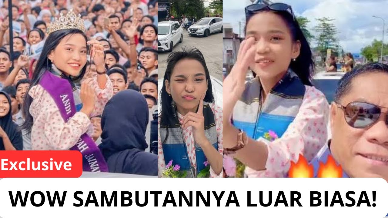 HEBOH! Ribuan Warga Sidrap Tumpah Ruah Sambut Kepulangan Syakira