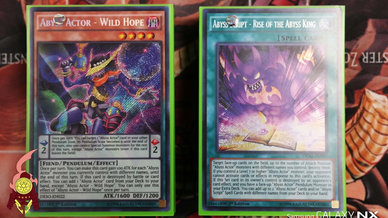 *YUGIOH* ABYSS ACTOR DECK PROFILE!! Ft. VIC! Post Destiny Soldiers! 2016! Version 1.