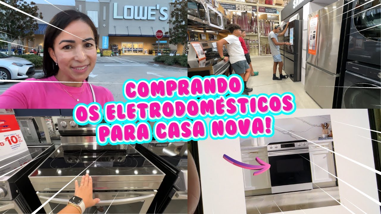 COMPRANDO OS ELETRODOMÉSTICOS PARA A CASA NOVA!