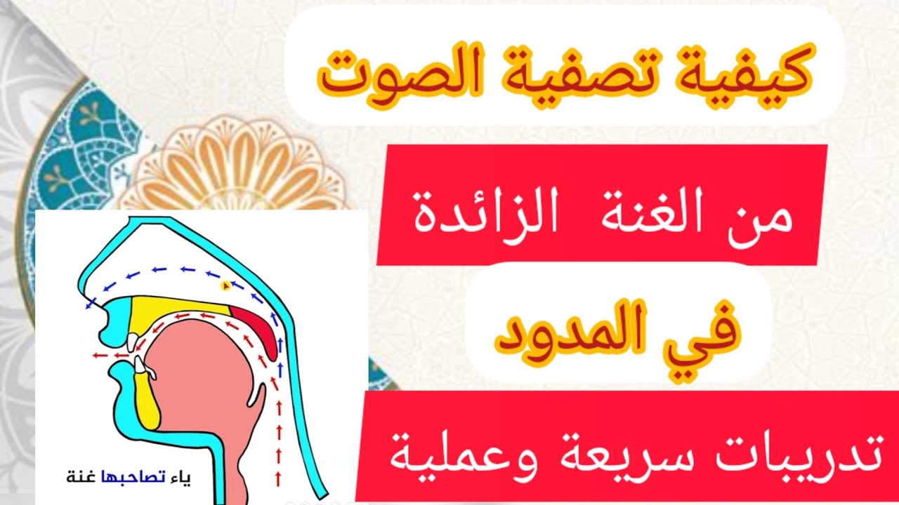كيف تتخلصين من الغنة الزائدة في الحروف مراحل التدريب على ذلك بالتفصيل مع شرحها بالدارجة المغربية
