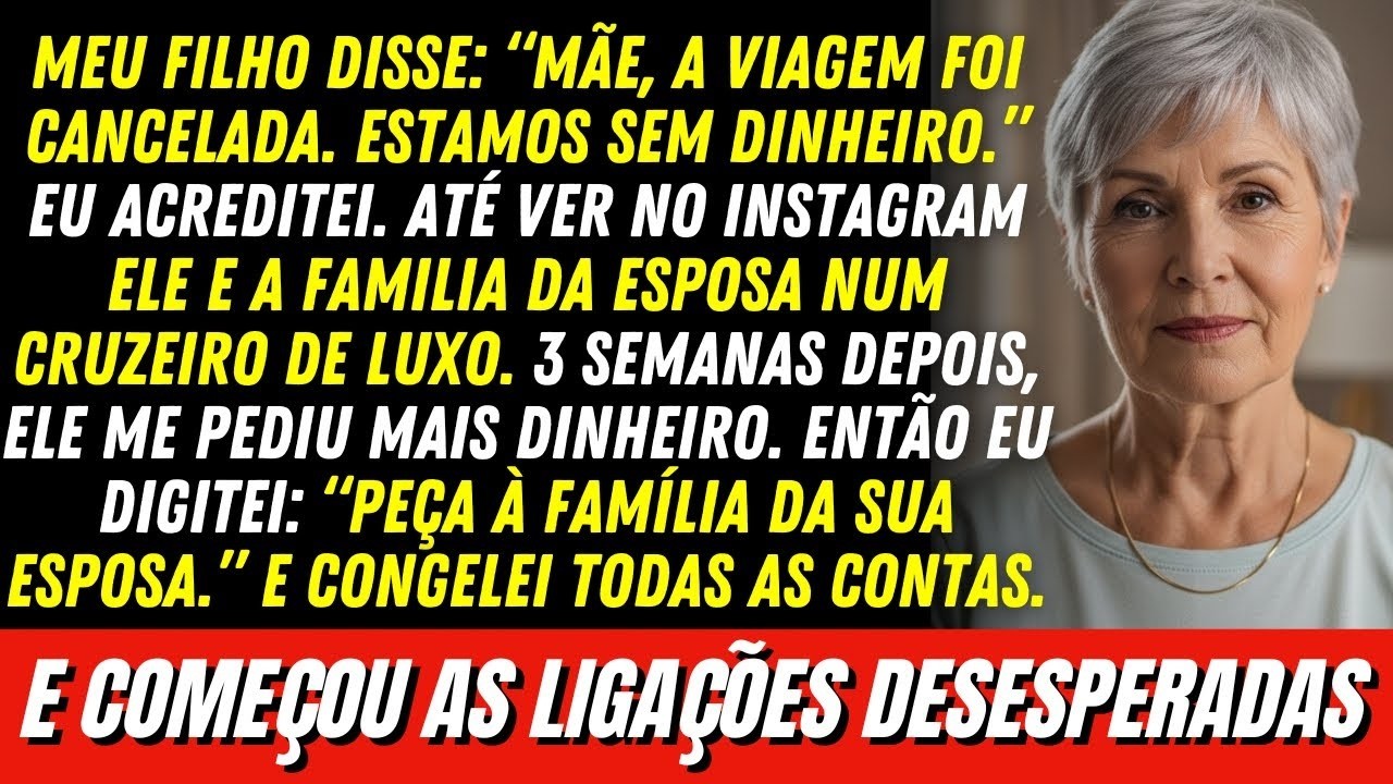 Meu filho SUMIU com o dinheiro da nossa viagem para viajar com a familia da esposa! Semanas depois…