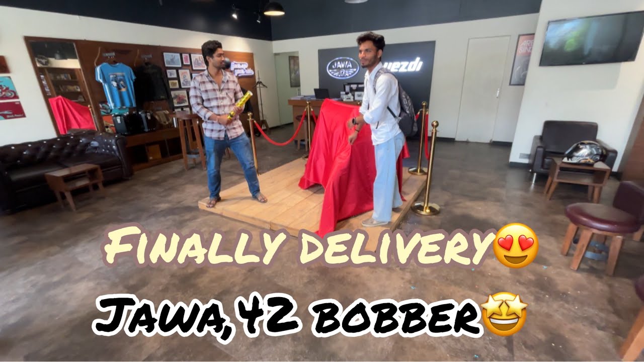 Finally Bhai New Bike Delivery Lay Raha Hai😱[JAWA,42 BOBBER😍]Bhai ka Spna Pura Hua❤️Mirror Black👌