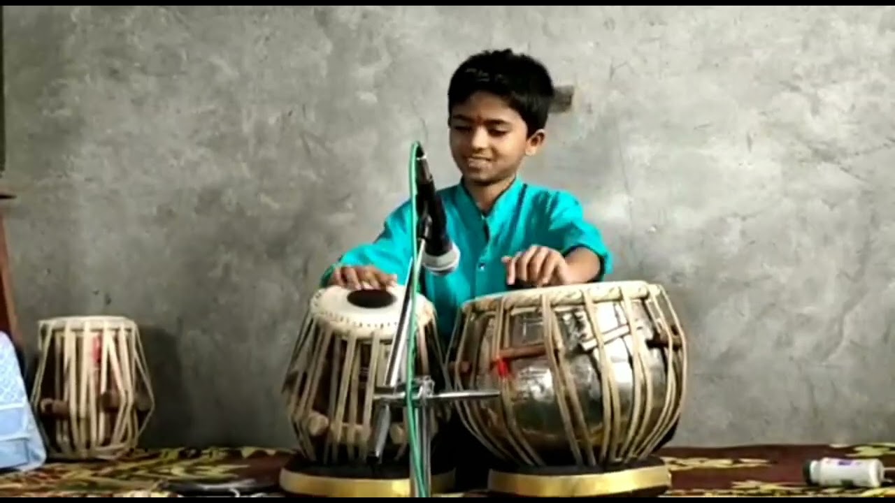 Atul Tade's Son & Disciple Chidanand Tade - Tabla #ustadbabasahebmirajkarsolotabla #classcialtabla
