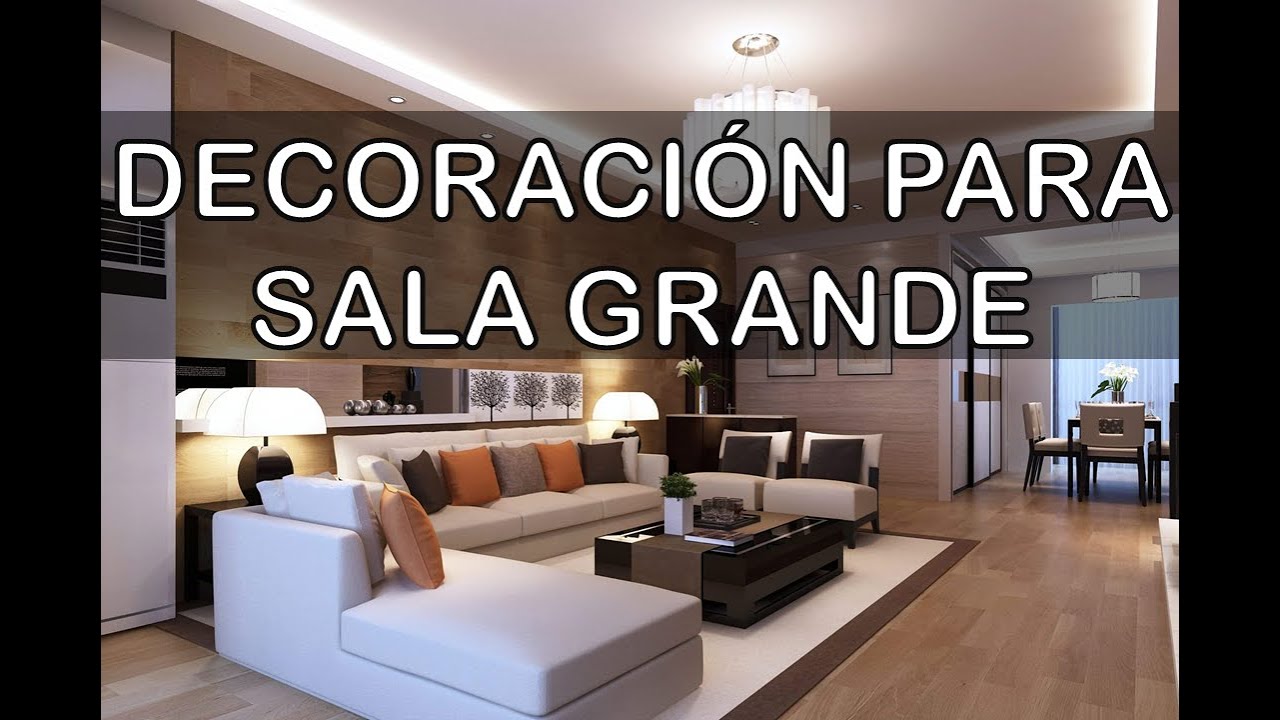 C&oacute;mo decorar una sala grande
