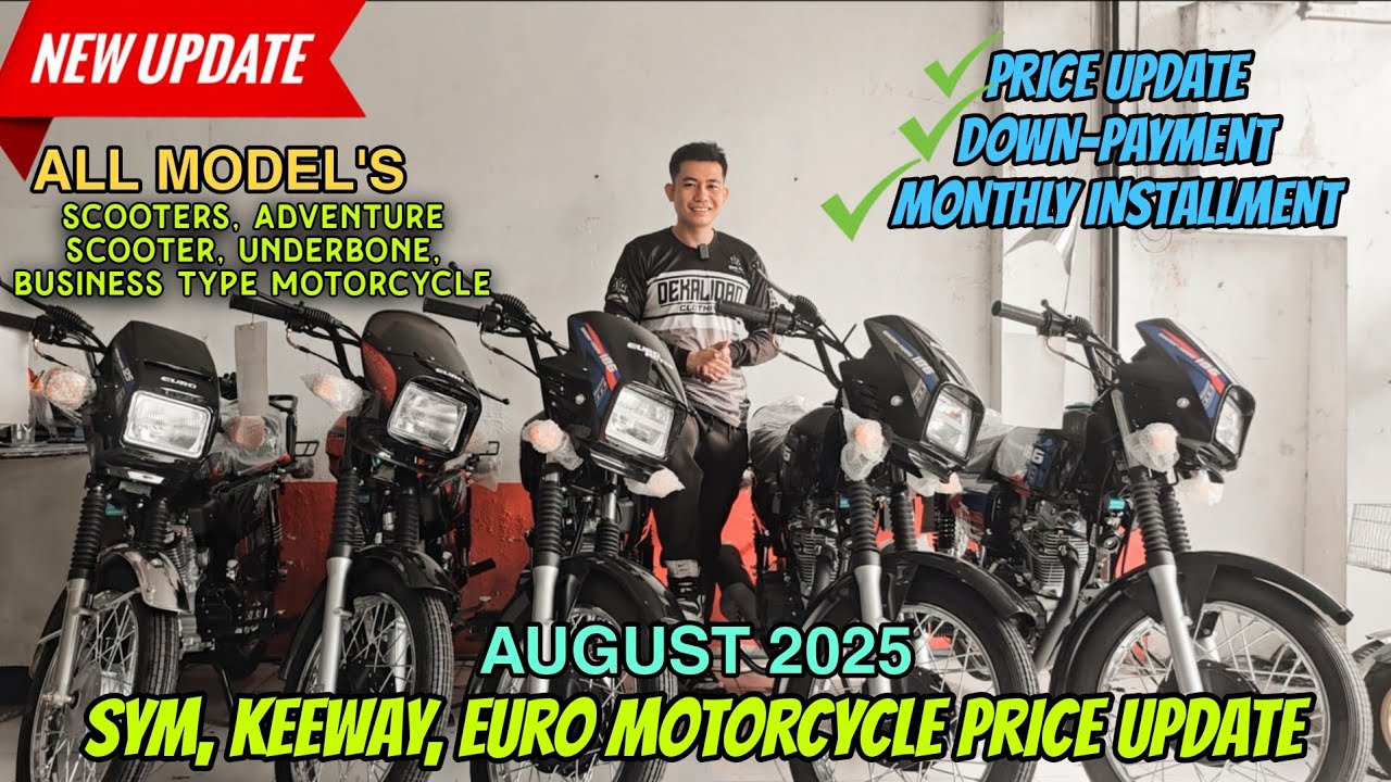Sym Keeway Euro Motorcycle Price Update August 2025