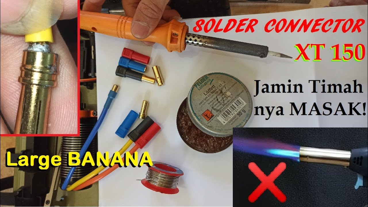 RC Cara Solder soket banana connector xt150