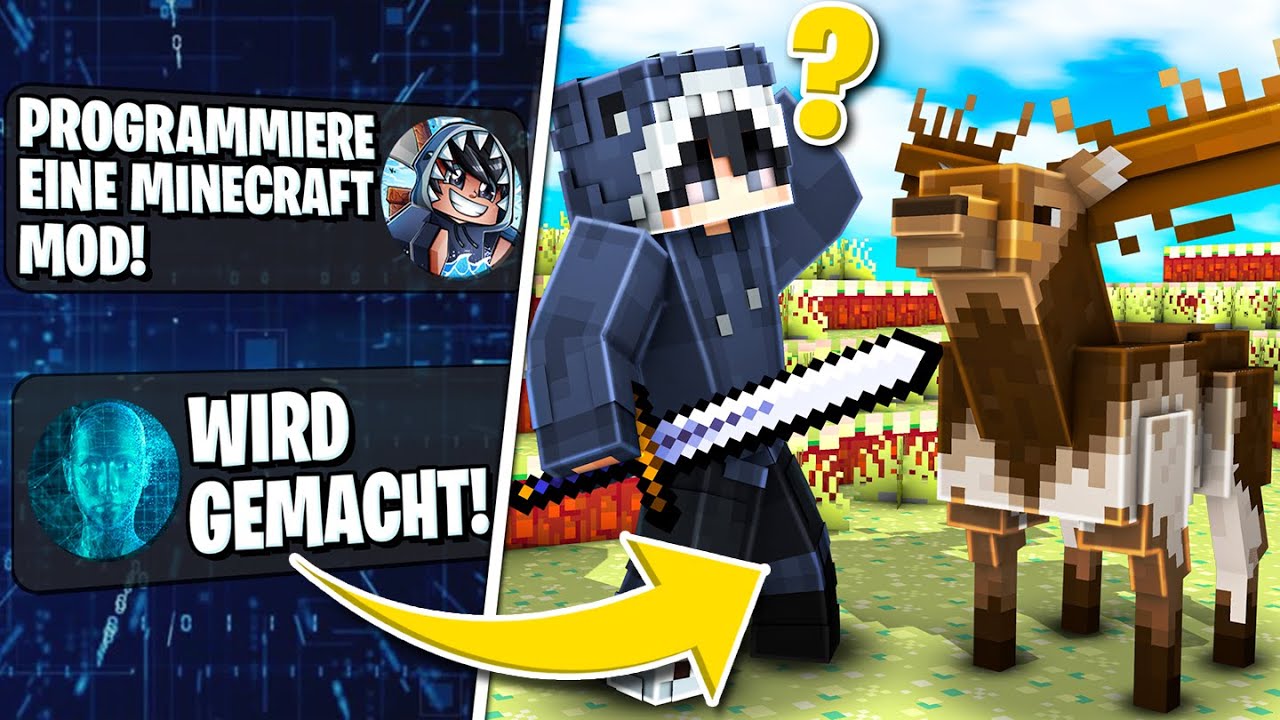 Kann eine KÜNSTLICHE INTELLIGENZ Minecraft MODS erstellen?